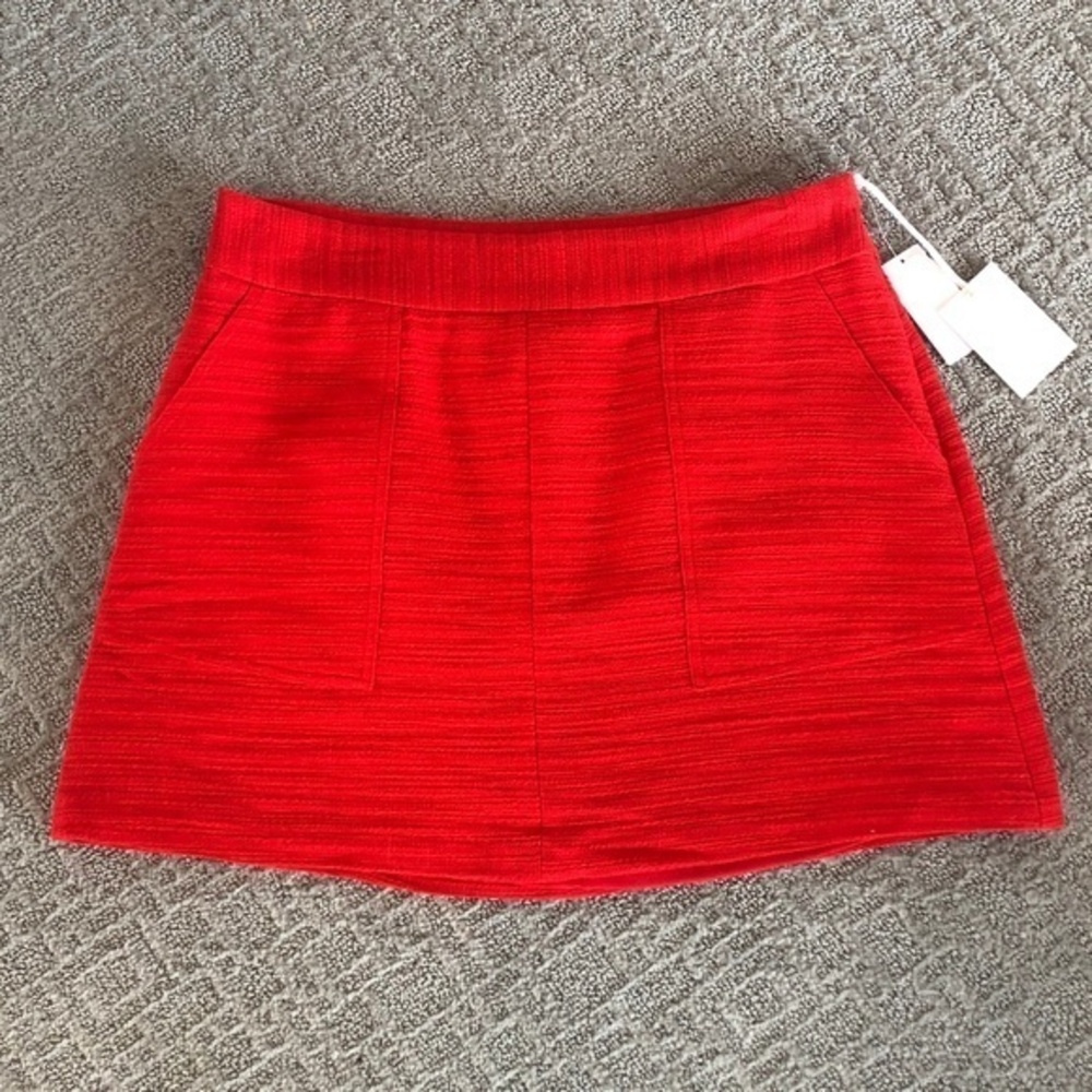 Red 1. State Mini Skirt with Pockets NWT